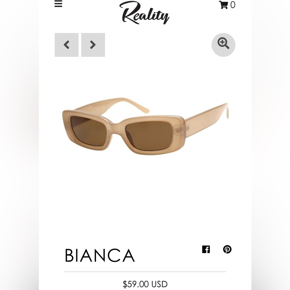 Reality Sunglasses Brand New with Case and Tags